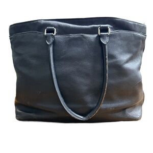 Coach Black Leather Business Tote Bag - Project Bag